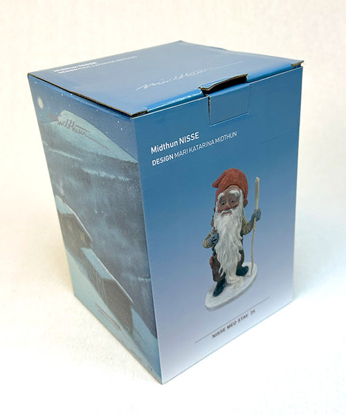 Midthun-nisse med stav