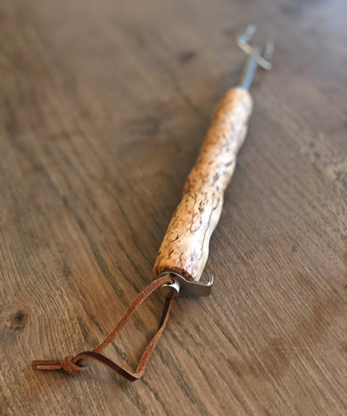 Justerbart teleskop grillspyd