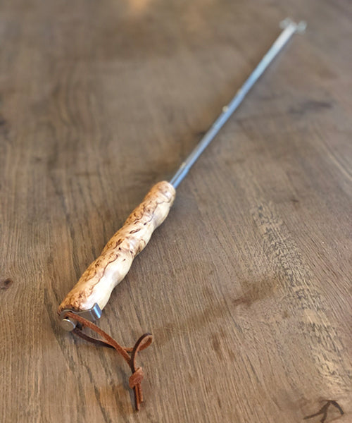 Justerbart teleskop grillspyd