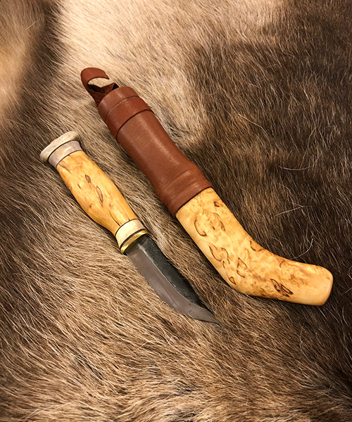 Turkniv med slire av masur