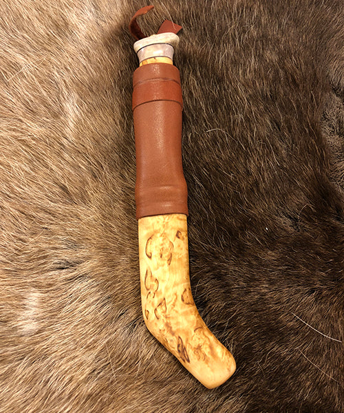 Turkniv med slire av masur