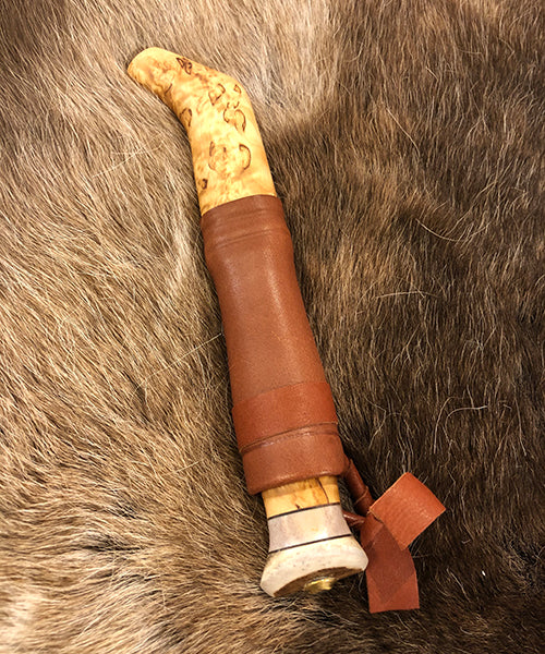 Turkniv med slire av masur