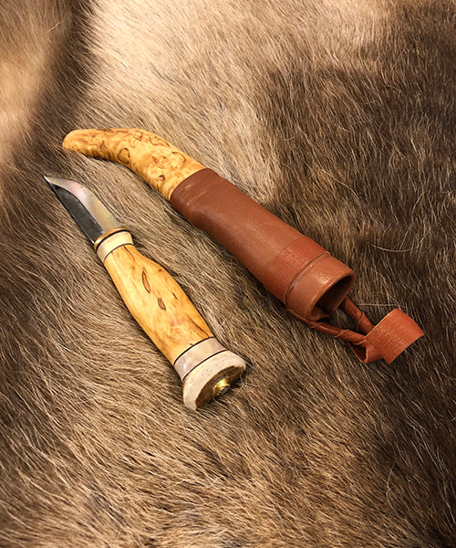 Turkniv med slire av masur